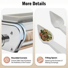 HOHOBLA Stainless Steel Ravioli Maker Attachment For  Stand Mixer, Manual Ravioli Making Machine Accessories, Pasta, Spaghetti Pasta Sheet Roller Pasta Maker Attachment For Kitchen Home - View 7