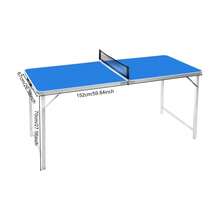 Foldable Ping Pong Table With Net, Complete Table Tennis Set Includes 2 Paddles & 3 Balls, Space-Saving Portable Game Table For Home, Indoor & Outdoor Entertainment - Floor Standing - View 1