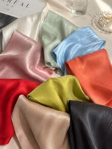 1pc 50cm 1/3/5Yard Ultra Smooth Liquid Satin Fabric – Glossy, Silky & Lustrous – Soft Flowy Lightweight Drape – Many Colors Available – Perfect For Slip Dresses, Wedding Linens, Gift Wrapping & Handmade Scrunchies - 1 - View 5