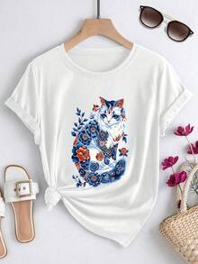 Women T-Shirts - White - View 1
