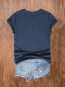 Adorable Cat Print, Comfortable, Soft, Elegant, Vintage, Casual, Versatile For Parties, Available In Sizes S-XXL, Suitable For Spring, Summer, Autumn And Winter, Sporty Style KWCN - 米色 - 查看 2