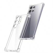Galaxy 透明氣墊防震手機殼 1.5mm 加厚四角氣囊 鏡頭加高保護 TPU 軟殼 - 無色 - 查看 9