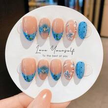 10pcs,Handmade Press On Nails,Press On Fake Nails,Handmade Nail Patch,Summer Nail Patch,Handmade Nail Patch,Short Nail Tip,Almond Press On Nails,Nail Supplies,Man-Made Nail,Summer Nail Art,Nail Patch Y2K,Shining Nail Patch,Homemade Press On Nails - Multicolor - View 7