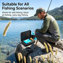 Outdoor Fishing Detector 1080P Pond Sounder 4.3-Inch Underwater Fish Endoscope With 30M Detection Cable Built In 5000mAh Battery Supports TYPE-C Charging With 8 LED Detection Lights Adjustable Brightness Suitable For Outdoor Fishing - Black - View 5