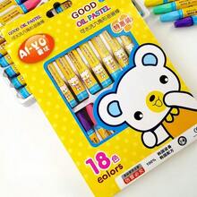 3 piezas de crayones de pastel al óleo con dibujos animados, 12 colores 18 colores 24 colores 36 colores, crayones de cera para pintura y arte - Multicolor - Ver 3