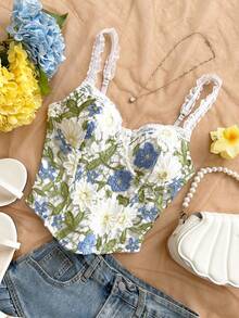 Blusa sin mangas para mujer para ocasiones casuales como vacaciones, boda en la playa, graduación, brunch, Día de San Patricio, Spring Break, Pascua, festivales de música, estilo bohe - Rosa 2 - Ver 1