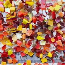 120g Mixed Color Asymmetric Trapezoid Glass Mosaic Tiles, Handmade DIY Mosaic Craft Supplies For Picture, Vase And Home Decor - A - View 14