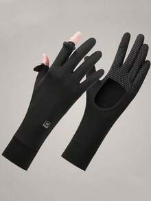 1 par de guantes de seda de hielo de verano con protección solar - Protector solar M-label - Ver 12