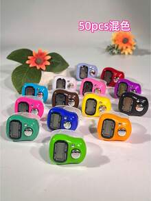 Mini Electronic Finger Counter/Ring-Shaped Manual Counter, Random Color Tasbih, Compact And Cute, Easy To Use And Operate, Suitable For Counting Prayers, Workouts, Business Activities, Customer Flow Statistics, Etc. - Multicolor - View 32