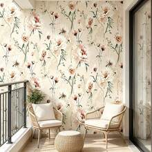 1 Roll Self-Adhesive Peony Wallpaper PVC Tear-Resistant Moisture-Proof Decorative Sticker For Rental Home Entryway Cabinet Countertop Furniture Renovation Wall Paper 17.7inX39.3/118.1/196.8in - Peony - View 7