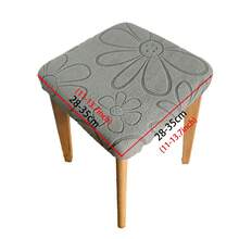 Square Stool Cover Elastic Dining Table Chair Cover Bench Cover Non-Slip - Multicolor - View 18