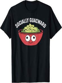 Torpeza social, chiste gracioso sobre guacamole, camiseta de torpeza social - Negro - Ver 1