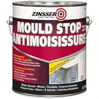Rust-Oleum Mould Stop Primer Water Base Interior & Exterior In Tint Able, 336964, White, 946 Ml (Pack Of 1)