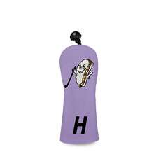 Light Purple Fun Sandwich Cartoon Embroidered Golf Club Head Cover, Healing Cute Style Golf Protector - Lilac Purple - View 11
