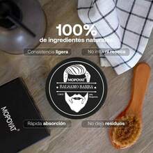 Bálsamo para barba MOPOYAT: ¡Realza el atractivo de tu barba! Cuidado diario de la barba. La barba es el verdadero sello distintivo de un hombre: el regalo perfecto para novios, padres y amigos varones. Fórmula sin alcohol. - 1 pieza - Ver 6