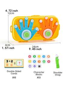 Finger Counting Toy, Children's Cognitive Learning Educational Toy, Learn Math With Fingers, Includes 10 Cards, Cute Christmas, Halloween And Thanksgiving Gift - Multicolor - View 12