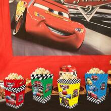 Red Car Gift Box, Car Themed Party Gift Box, Candy And Cookie Box, Party Gift Bag, Party Gift Box, Suitable For Birthday Party Decoration - Party Candy And Popcorn Box - Popcorn Box - View 2