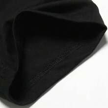Camiseta divertida con estampado de esqueleto de pan y ajo para mujer, pantalón corto informal, camisetas de manga, ropa de verano con cuello redondo-Playera negra - Negro - Ver 5
