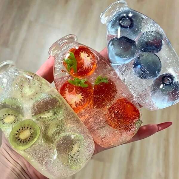 1PC Squishy Maltose Fruit Bottle, Upgraded Soft Slow Rise Silent Squeeze Fidget Toy, Random Style & Random Color, Anxiety Stress Relief Desktop Decor, Perfect Gift For Home Office Classroom Birthday Halloween Christmas