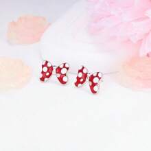 Red Bow Earrings Sterling Silver Red Mouse Bowknot Stud Earrings Cute Dainty Sweet Lucky Cute Animal Jewelry Gifts For Women Daughter Birthday - Multicolor - View 2