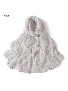 1PC Colorful Sequin Stripes Long Scarf Shawls Wraps Soft Lightweight Casual Fashion Four Seasons Bandanas Evening Dresses Party Travel Wedding Gift - Multicolor - View 23
