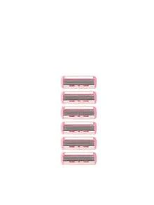 Paquete a granel de cartuchos de repuesto para rasuradora de mujer de gran capacidad, color rosa, amigable con la piel, cabezales de afeitado de deslizamiento suave para piel sensible, eliminador de vello corporal diario, rasuradora de depilación para mujer, rasuradora de afeitado - Modelo actualizado - View 12