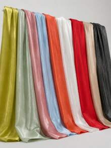 1pc 50cm 1/3/5Yard Ultra Smooth Liquid Satin Fabric – Glossy, Silky & Lustrous – Soft Flowy Lightweight Drape – Many Colors Available – Perfect For Slip Dresses, Wedding Linens, Gift Wrapping & Handmade Scrunchies - 1 - View 6
