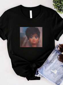 Women T-Shirts - 黑色 - 查看 1