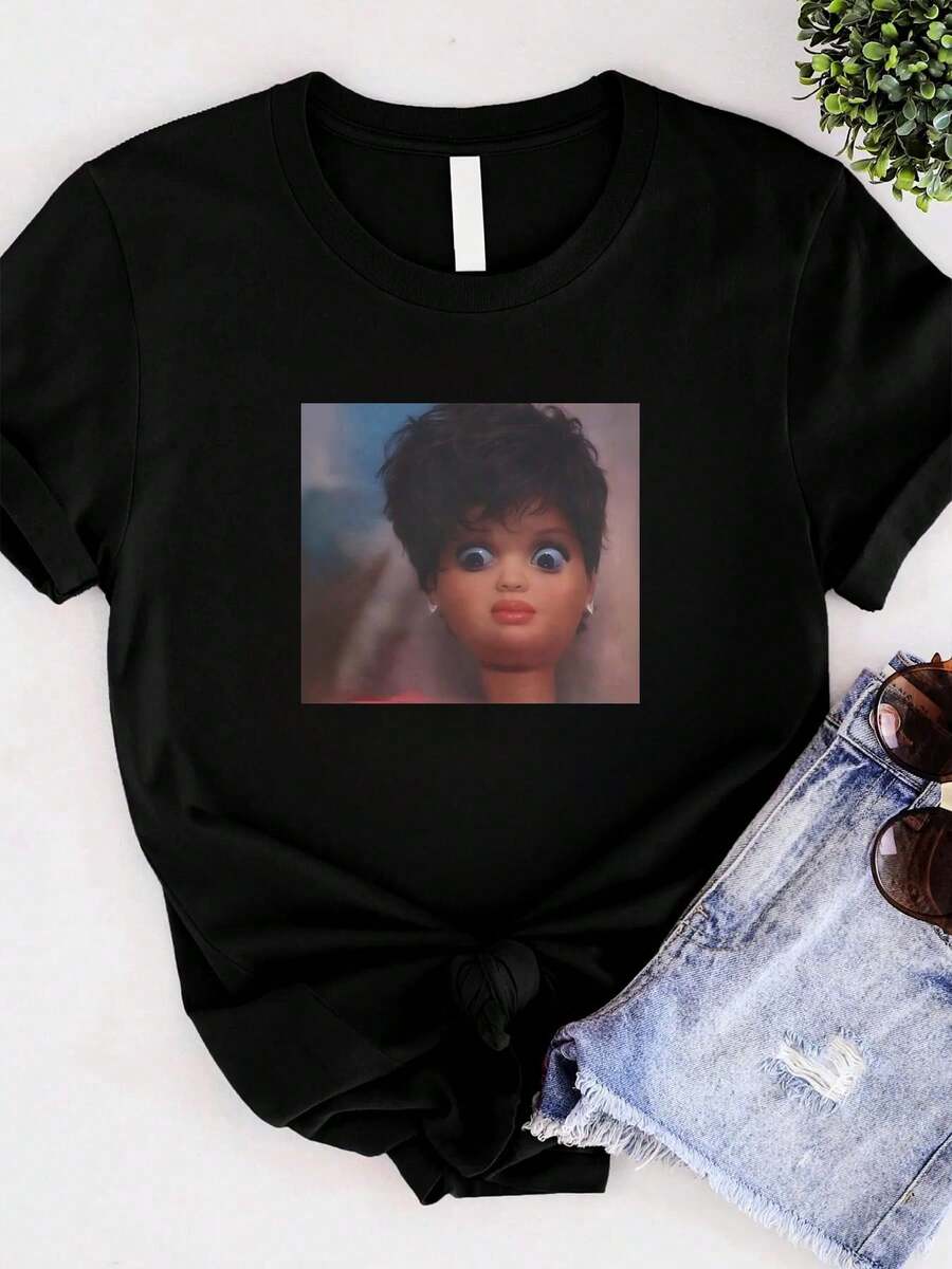 Women T-Shirts - 黑色 - 查看 1