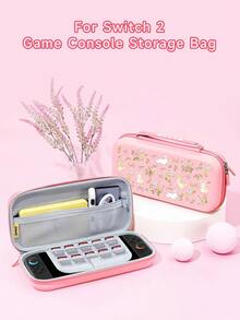 Conejo de dibujos animados lindo, flor de rosa francesa, patrón de lazo Funda protectora para Switch/Switch 2da generación/Carcasa protectora transparente con brillo, compatible con el nuevo Switch 2 (2025)/Switch NS/Switch OLED/Lite, adecuada y compatible con accesorios de consola de juegos Switch, juego completo, bolsa de almacenamiento, carcasa base con ranura para tarjeta, caja de almacenamiento de tarjetas de juego, funda protectora para Switch, mejor regalo compatible con jugadores de Switch - Multicolor - Ver 12