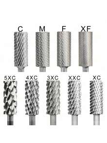 1pc Small Bucket Silver Tungsten Steel Alloy Grinding Head Milling Cutter Polishing Machine Accessory - Multicolor - View 1