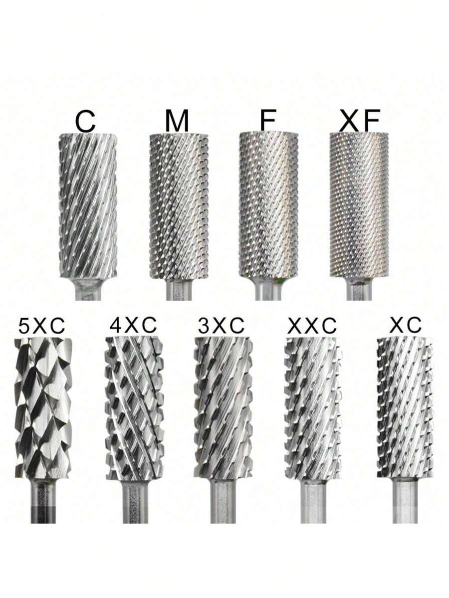 1pc Small Bucket Silver Tungsten Steel Alloy Grinding Head Milling Cutter Polishing Machine Accessory - Multicolor - View 1