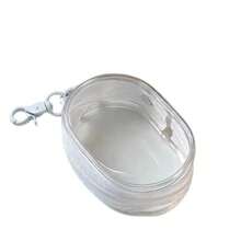 Portable Mini Transparent Zipper Charm With Stitching Detail, Multi-Functional Travel Essential Decorative Pendant, Lightweight Small Accessory - Multicolor - View 13