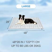 Colchoneta de enfriamiento de hielo para mascotas, cama de enfriamiento para perros, colchoneta de enfriamiento universal para perros y gatos, colchoneta de enfriamiento para mascotas para prevenir el golpe de calor en verano, colchoneta de enfriamiento para perros, colchoneta de doble uso para mascotas, funda de sofá transpirable para cama de perro, colchoneta para dormir de cachorro, suministros para mascotas de todas las estaciones - Multicolor - Ver 11
