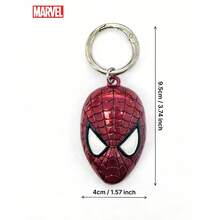 Marvel 1個蜘蛛人官方授權3D造型吊飾包飾，迷人動漫角色鑰匙圈，動漫收藏家背包裝飾，金屬鑰匙圈，時尚配件，居家裝飾禮物 - A - 查看 3