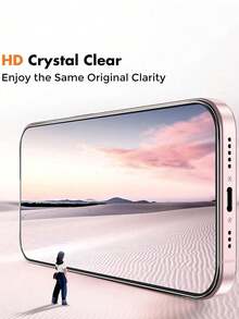 BOLLYMORE 3pcs High Definition Full Coverage Tempered Glass Screen Protector, 9H Hardness, Anti-Scratch Protection, Compatible With IPhone 17/16/16e/16Pro/15/15Pro/14/Promax/11/X/Xs/7/8Plus - 3PCS HD Glass - View 6