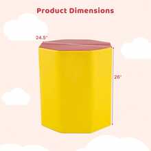 24.5" X 26" Octagon Gymnastics Mat, Skill Shape Tumbling Mat W/Waterproof Zippered Cover & Thick Filling, Somersault Backbend Trainer For Cheerleading & Martial Arts - Yellow - View 7