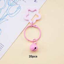 20Pcs Colorful Pentagram Bell Charms, Mini Star Bell Pendants For DIY Keychain, Bag Backpack Earphone Case Jewelry Making Supplies - Small Bell Keychain - View 43