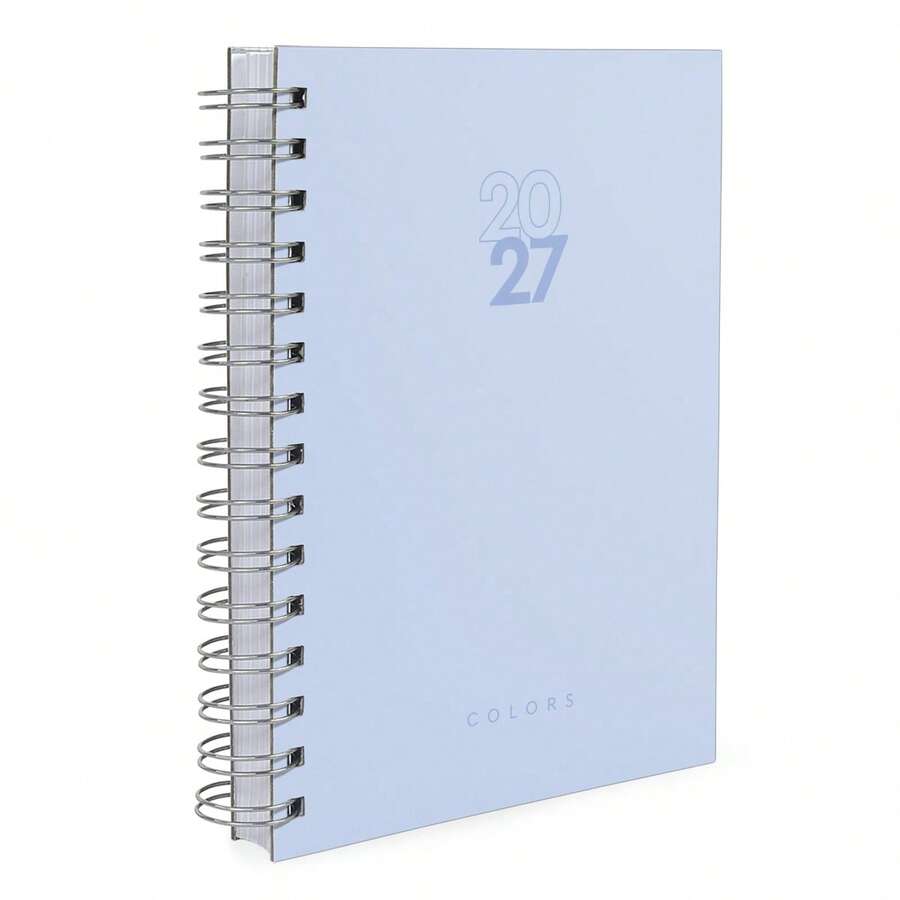 iscool 2026 Solid Colors Hardcover Agenda - Sky Blue - View 1