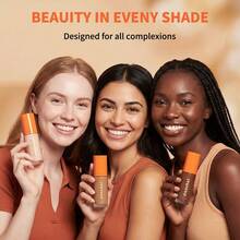 danche 2-In-1 Matte Concealer Foundation Liquid With Built-In Sponge Brush, High Coverage Buildable Liquid Base, Velvet Soft Focus Finish, Oil Control And Sweat-Resistant, Creates Flawless Complexion - Multicolor - View 8