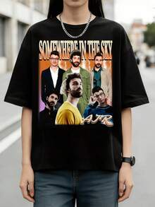 AJR Somewhere In The Sky Shirt, AJR Band Fan Shirt, Ajr Members Chibi Shirt, Ajr Band Shirt, AJR Band Merch, Gift For Fan Men Women - Black - View 1