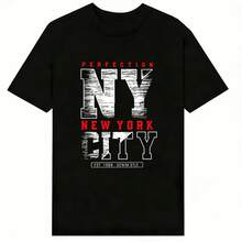 Za Unisex T-Shirt 100% Cotton Regular Fit With Graphic Print, Short Sleeve, Casual Style, Summer Streetwear, Urban Style, Printed Top, Vintage Fashion, Soft And Breathable. - 黃色 - 查看 2