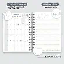 iscool 2026 Solid Colors Hardcover Agenda - Blue Topaz - View 5