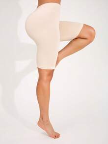 3 pièces/paquet Leggings moulants mode décontractée pour femmes noir blanc abricot, Leggings de sport fitness élastiques, Shorts bermuda pour course en extérieur yoga à la maison été - Multicolore - Voir 9