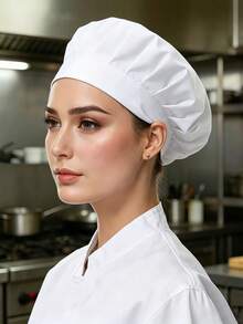 1/2/3pcs Unisex Adult Chef Hat, Adjustable Cooking Cap, Professional Kitchen Coffee Restaurant Catering Service Use, Kitchen Supplies Accessories - Multicolor - View 4