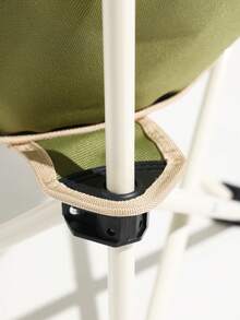 Chaise de camping d'extérieur, chaise pliante portable, chaise de pique-nique, dossier léger, tabouret de pêche, chaise longue de loisirs, chaise lune - blanc cassé/vert laiteux - Voir 5
