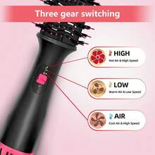 Hot Air Brush | Upgraded Version - Combines Blow-Drying, Styling, And Volumizing In One Hair Brush, Used For Drying And Adding Volume; Suitable For Professional Salon Use; Mother's Day Gift - 彩色 - 查看 3