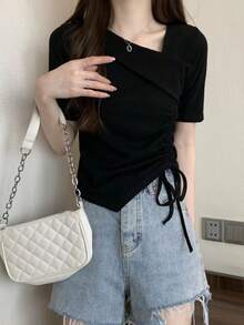 Women Tops - Black - View 7