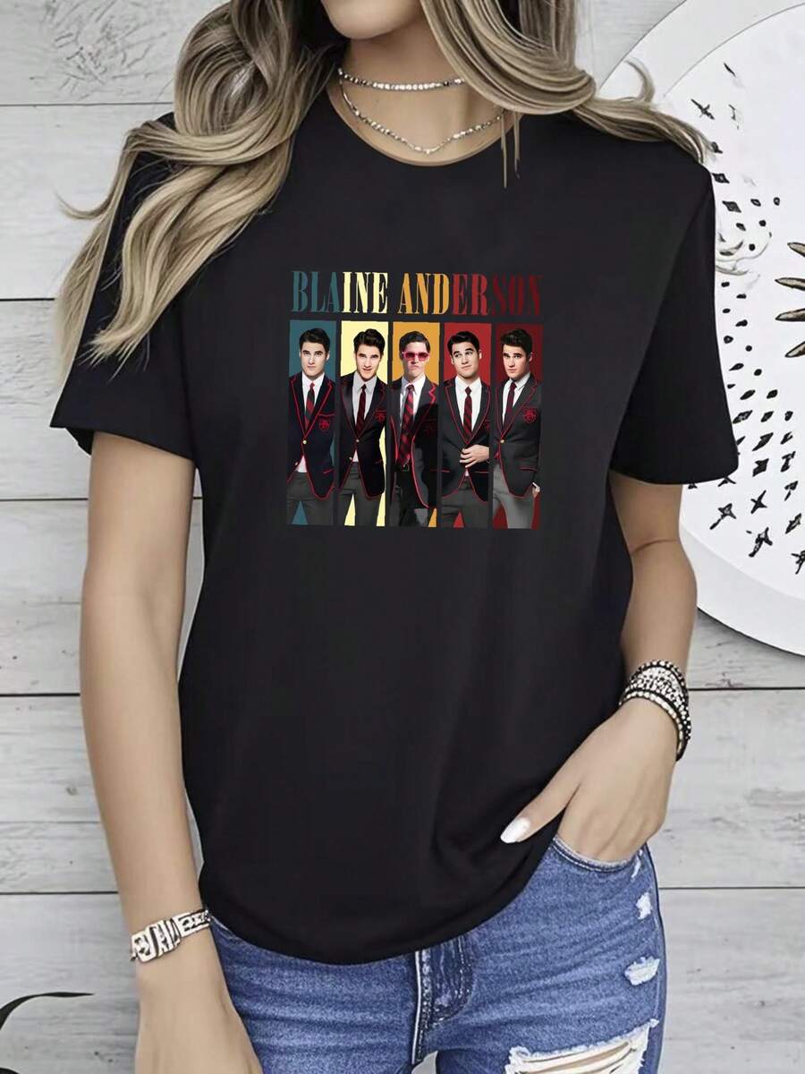 T-shirts pour femmes - Noir - Voir 1