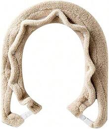 Beige Toilet Seat Surface Mat With Padded Structure, Universal Size Cushion Cover For Household Restroom Toilet Equipment - Beige - View 7